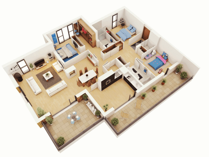 3 bedroom house plan design