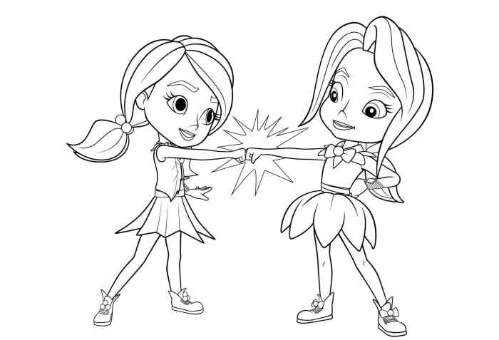 Kids rainbow rangers coloring pages