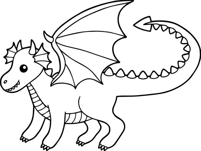 Dragon kids coloring page