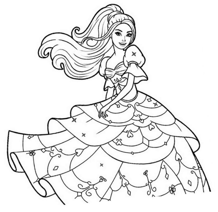 Free Princess Coloring Pages for Kids