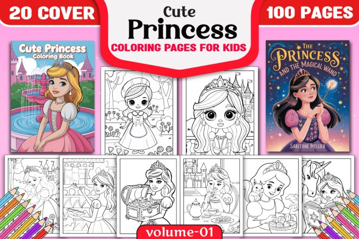 Free princess coloring pages for kids