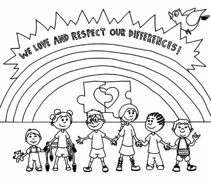 Diversity Coloring Pages for Kids