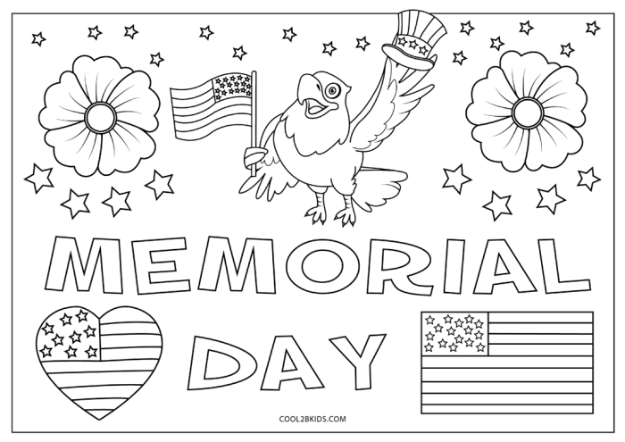 Free memorial day coloring pages for kids