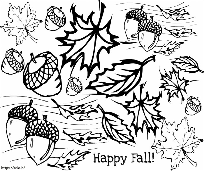 Fall Coloring Pages for Kids PDF A Creative Guide