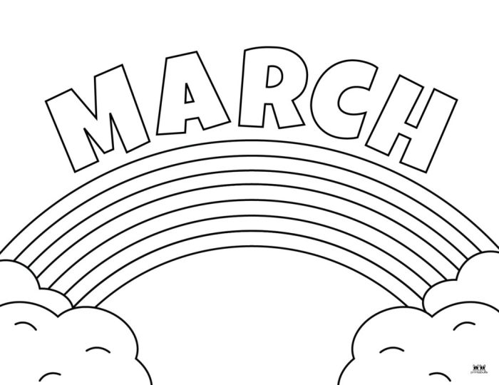 Coloring Pages for Kids March Fun & Educational