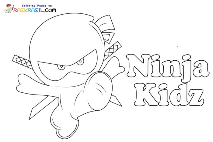 Ninja Kids Coloring Pages A Comprehensive Guide