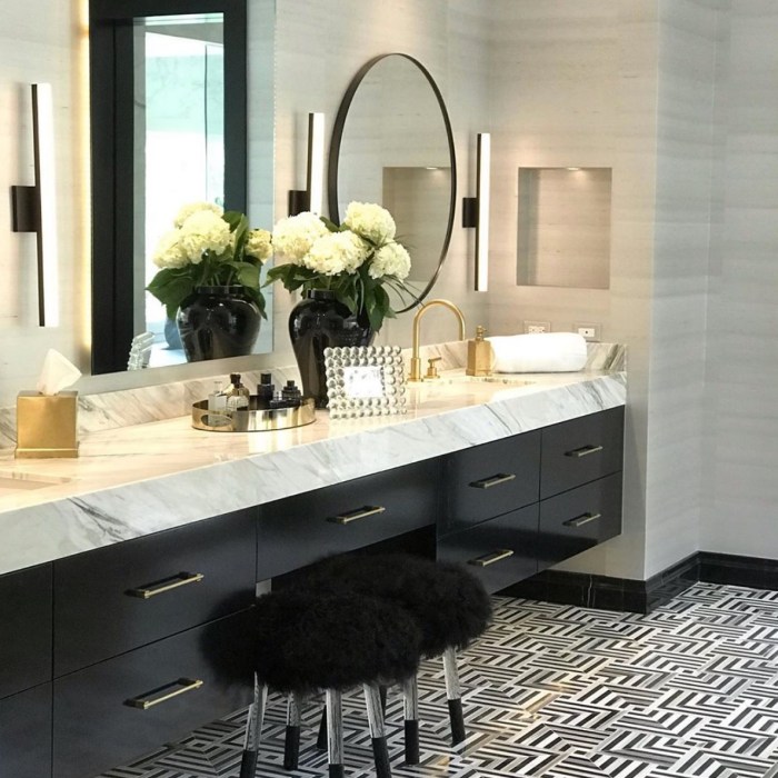 Black and White Bathroom Decor Ideas