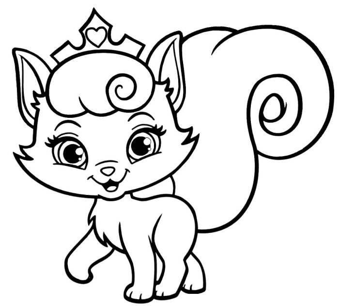 Coloring pages for kids cats