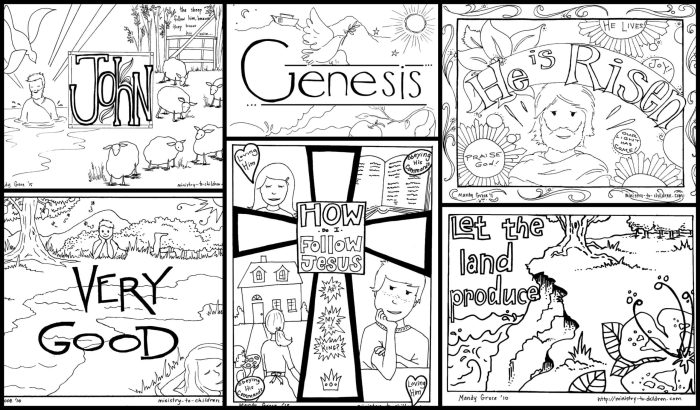 Religious coloring pages for kids