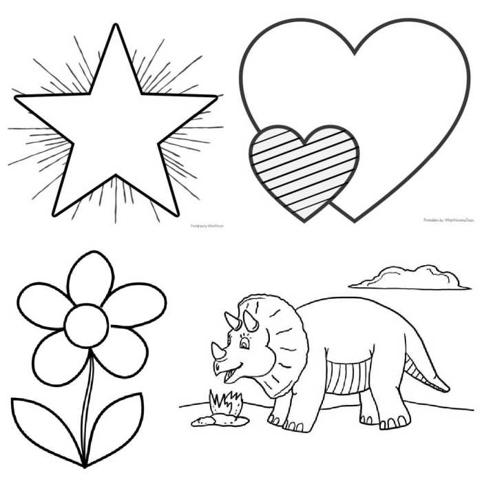 Coloring Pages for Kids Easy A Comprehensive Guide