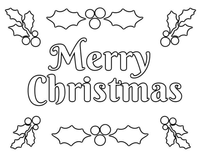 Free kids christmas coloring pages