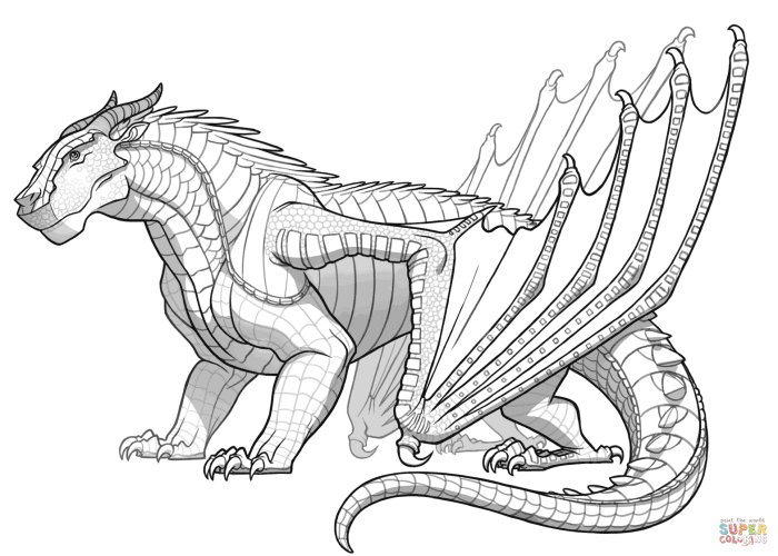 Wings of Fire Coloring Page Ignite Your Creativity