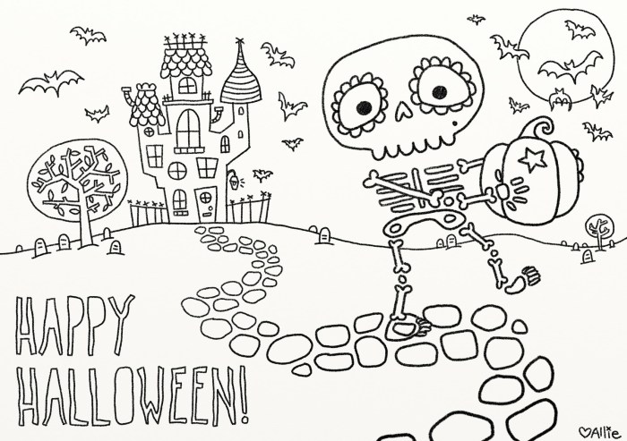 Free online halloween coloring pages for kids