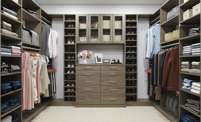 Master bedroom walk in closet design