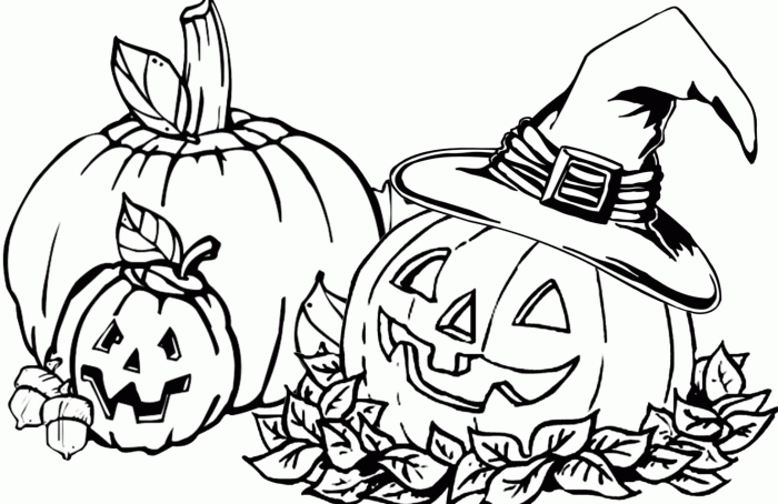 Free printable pumpkin coloring pages for kids