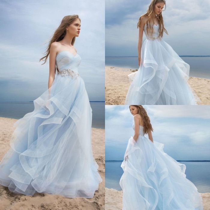 Beautiful Blue Dresses for Weddings