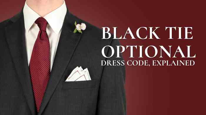 Black tie wedding optional dress guest