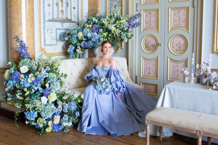 Beautiful blue dresses for weddings