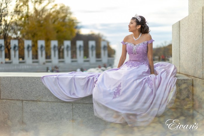 Wedding dresses pink and purple