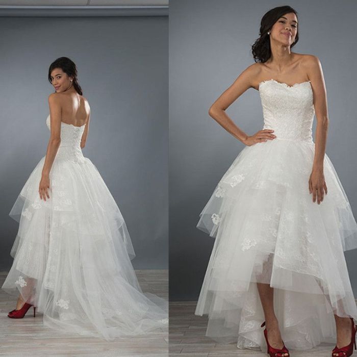 White High-Low Wedding Dresses A Style Guide