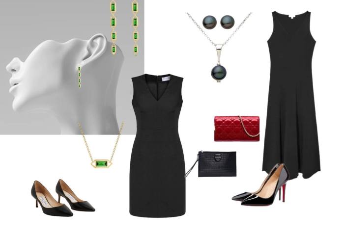 Wedding Guest Black Dress Accessories