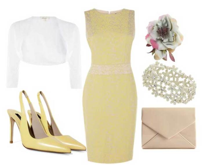 Yellow summer wedding guest dress